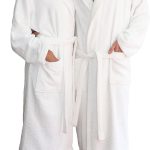 Premium biały hotelowy szlafrok frotte 400g